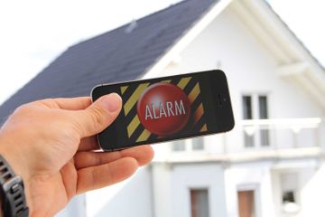 Alarmanlage-Steuerung mit Handy